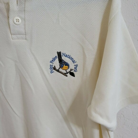 Marshlands Point Pelee National Park Henley T-Shirt Mens Size Medium Tee - Picture 3 of 5